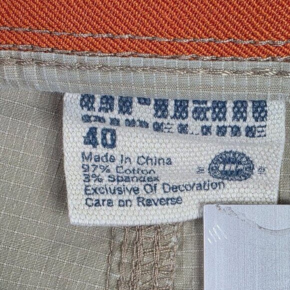 Mens Urban Pipeline Tan Cargo Shorts Cotton Blend Stretch 11" Inseam Size 40 - Picture 3 of 10